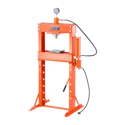 Immagine di VEVOR Pressa Idraulica da Officina, Pneumatica Officina con Telaio a H 30 T Piastra di Pressatura Supporto Triangolare, Stabile Regolabile per Pavimenti Garage