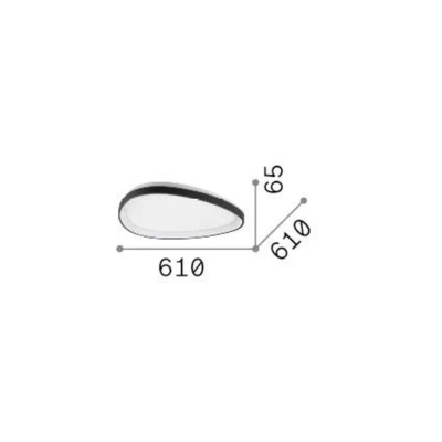Immagine di Ideallux Ideal Lux Plafoniera LED Gemini color ottone, 61 cm on/off