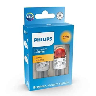 Immagine di Lampada di segnalazione per auto a LED Philips Ultinon Pro6000 (PY21W ambra)