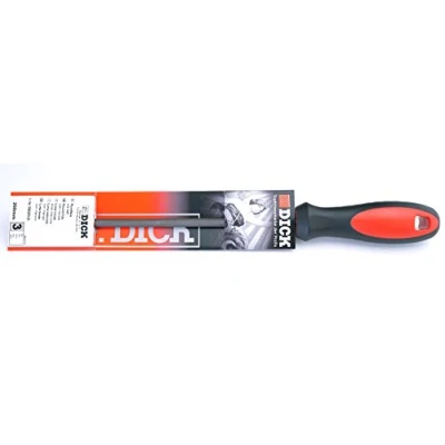 Immagine di Dick 3362203 2K Lima tonda taglio 3 con manico bicomponente Lunghezza di 200 mm 1 pz.