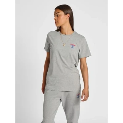 Immagine di Hummel Hmlic Dayton Tshirt con stampa, Taglia: XXS, Grey melange