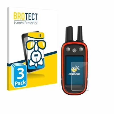 Immagine di brotect Pellicola Protettiva Vetro per Garmin Atemos 100 Protezione Schermo (3 Pezzi) [Durezza Estrema 9H, Chiaro]