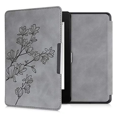 Immagine di kwmobile Custodia eReader Compatibile con Amazon Kindle Paperwhite (10. Gen 2018) Cover eBook Reader Flip Case Magnetica Pelle PU Magnolie