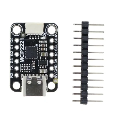 Immagine di Modulo Convertitore ADC, Convertitori Analogico Digitale di Interfaccia USB GPIO ADC I2C MCP2221A