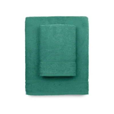 Immagine di zer0bed, Asciugamani Bagno Verde Acqua, Set 2 Bagno, Asciugamano Viso, Bidet, Tinta Unita, 100% cotone, pezzi