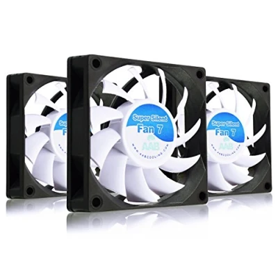 Immagine di AABCOOLING Super Silent Fan 7 una Silenziosa e Molto Efficiente 70mm Ventola per Case PC, Ventilatore Stampante 3D, 12V Raffreddamento 7cm, Computer 3 Pezzi 17,3 dB(A)