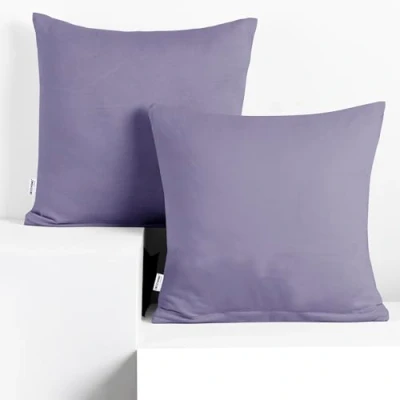 Immagine di DecoKing 2 federe da 80 x cm, in jersey di cotone, con chiusura lampo, colore: lavanda