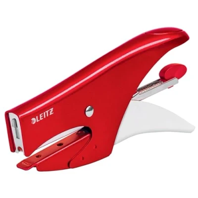 Immagine di Leitz WOW Cucitrice in Metallo con Corpo Ergonomico, Cuce fino a 15 Fogli, Include 1000 Punti Metallici n. 8, 55472026