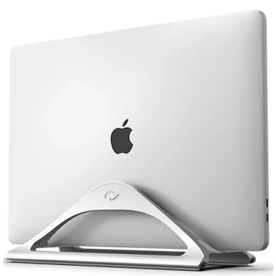 Immagine di HumanCentric Supporto verticale per laptop scrivania (argento) regolabile dock Apple MacBook, MacBook Pro e altri organizzare lavoro casa ufficio