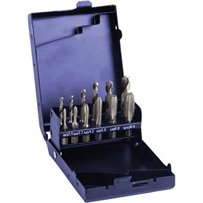 Immagine di Eventus by Exact 70419 KIT maschi per filettare 12 parti metrica Taglio destrorso HSS 1