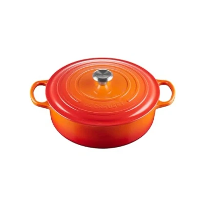 Immagine di Le Creuset Tegame risotto Evolution in ghisa vetrificata, diameter 30 cm, Arancio, 21179300902430