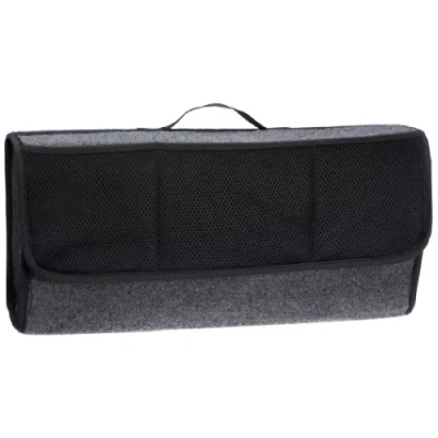 Immagine di Unitec 73615 Organizer per Bagagliaio, con Chiusura in Velcro, Robusto Feltro Grigio, Nero