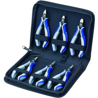 Immagine di Kit pinze Elettronica e meccanica di precisione 6 parti Knipex 00 20 16 P