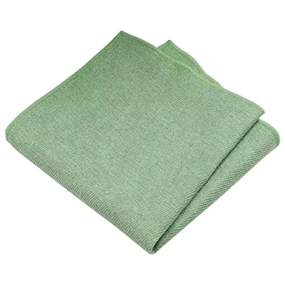 Immagine di DB Dickie Bow Tasca quadrata di lusso in misto cotone, Verde salvia, 23cm x
