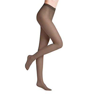 Immagine di FALKE Pure Matt 20 DEN W TI trasparenti velati tinta unita 1 pezzo, Collant Donna, Grigio (Smoke 5806) nuovo ecologico, S