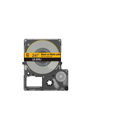 Immagine di Epson LabelWorks LK 6YBJ Cartuccia a nastro per etichettatura compatibile con LW C610 Opaco Giallo/Nero 24mm