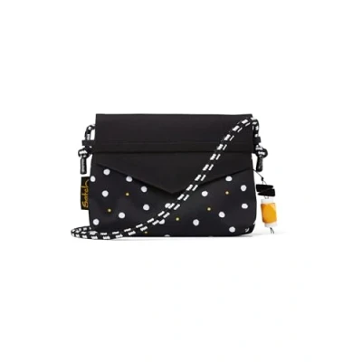 Immagine di satch Pochette piccola borsa a Tracolla con coulisse e specchio per adolescenti, Lazy Daisy Nero,