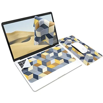 Immagine di SenseAGE tappetino per mouse x Ekax 3 in 1, multifunzionale microfibra laptop, tastiera portatile e lavabile, protezione pulizia del monitor, Quadrato Solido