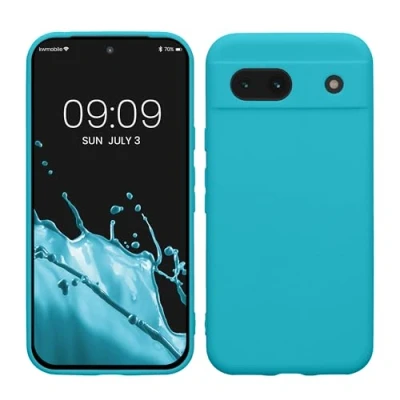 Immagine di kwmobile Custodia Compatibile con Google Pixel 8a Cover Back Case per Smartphone in Silicone TPU Protezione Gommata ghiaccio freddo