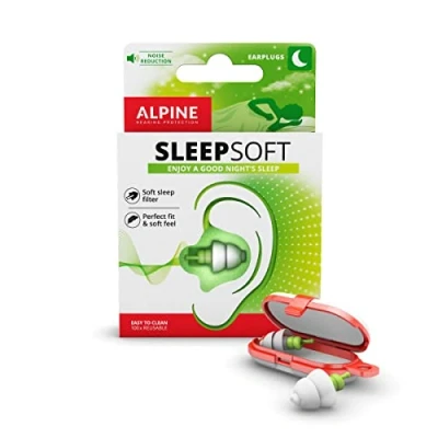 Immagine di Alpine SleepSoft Tappi orecchie per dormire Filtri ultra morbidi chi dorme sul fianco Riduce i rumori e migliora il sonno riutilizzabili