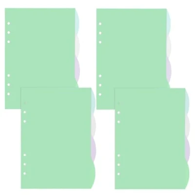 Immagine di DY.2ten 16 Fogli Index Divisori Raccoglitori ad Anelli A5,6 Fori Plastica Divisorio Pagina Indice Tab,per A5 Quaderni Anelli, Diario di Viaggio Quotidiano