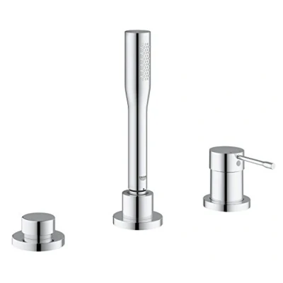 Immagine di Grohe 19976001 Miscelatore Monocomando Bordo Vasca a 3 Fori Essence New, Cromo