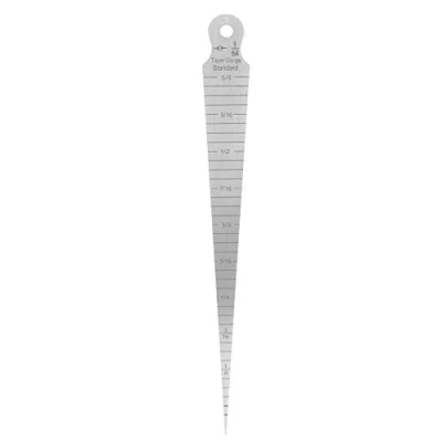 Immagine di Strumento di Ispezione del Foro, Righello per Spessimetro a Cuneo in Acciaio Inossidabile, Misurazione Prova Calibro Cono Foro Saldatura 0 15 Mm, Calibri