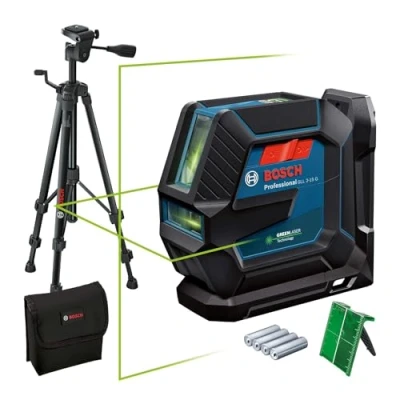 Immagine di Bosch Professional GLL 2 15 G &amp; Tripod Laser a linee incl. custodia, treppiede Raggio di azione (max.): m