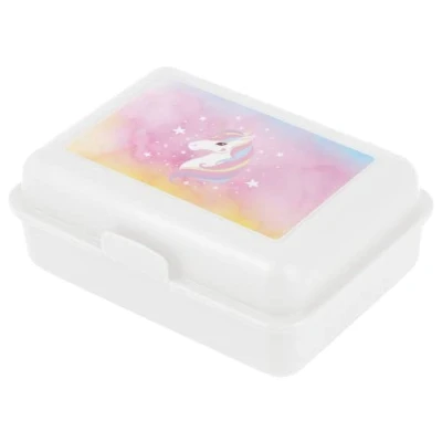 Immagine di Baagl Contenitore per il pranzo bambini la scuola ragazze, ragazzi, asilo pranzo, scatola pane, snack box (Rainbow Unicorn)
