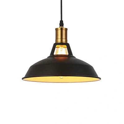 Immagine di MAXDUYU Lampada a Sospensione,Vintage Industriale E27 Plafoniera Retro pendente,Lampada Sospensione in metallo (A)
