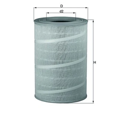 Immagine di MAHLE ORIGINAL LX 714 filtro aria 447,0 303,0 Cartuccia SCANIA: P,G,R,T series, 4 series