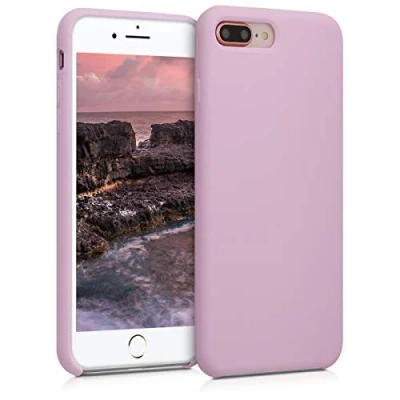 Immagine di kwmobile Cover per Apple iPhone 7 Plus/iPhone 8 Plus Custodia Back Case Smartphone in Silicone TPU Protezione Gommata malva pastello