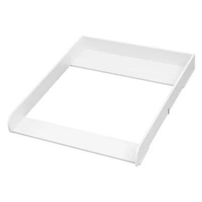 Immagine di WOLTU Fasciatoio per Cassettiera 70x80x10cm, Neonati e Bambini, Bordi Rialzati, Piano Comò con Profondità Regolabile 47,5 50cm, Bianco
