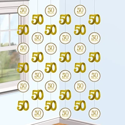 Immagine di Gold Anniv String dec