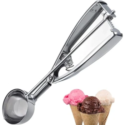 Immagine di Westmark Cucchiaio/Porzionatore per gelato, manico a pinza, lunghezza: 21,8 cm, acciaio inox, Profi, argento, 62942270