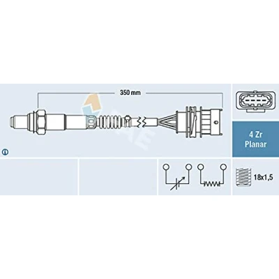Immagine di FAE 77498 Sonda lambda di regolazione, planare OPEL: Corsa D Hatchback, E Meriva B