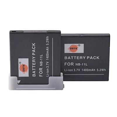 Immagine di DSTE 2x NB 11L Ricaricabile Li ion Batteria Compatibile per Canon PowerShot A2300 A2400 A2500 A2600 A3400 A3500 A4000 IS Macchina Fotografica