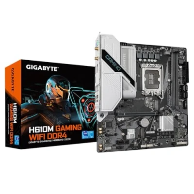 Immagine di Gigabyte GA H610M GAMING WF DDR4 (1700) Mainboard Attacco (PC) Intel® 1700 Fattore di forma (dettagli) Micro ATX Chipset della scheda madre H610