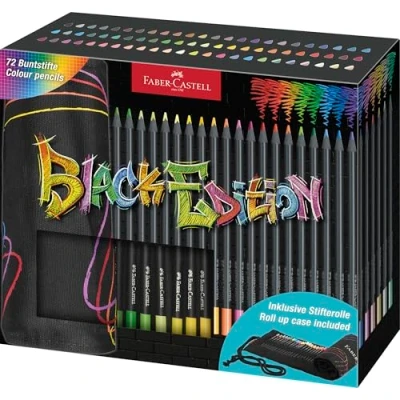 Immagine di Faber Castell, Pastelli, Farbstiftetui 72ST Stiftrolle (Nero, 72 x)