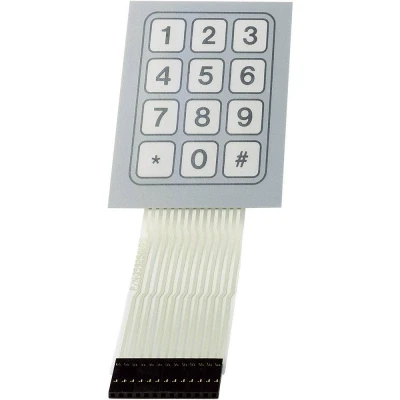 Immagine di TRU COMPONENTS SU709930 tastiera a membrana Matrice 3 x 4 1 pz.