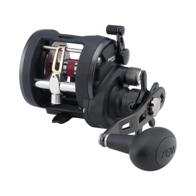 Immagine di PENN Warfare Level Wind Conventional Inshore/Nearshore Fishing Reel, HT 100 Star Drag, Max di 6,8 kg kg, realizzato con telaio in grafite resistente alla corrosione