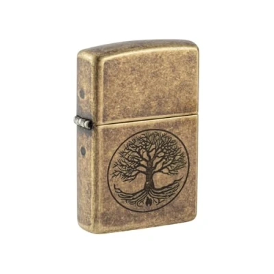 Immagine di Zippo Albero della Vita Regular Lighter Ottone Anticato