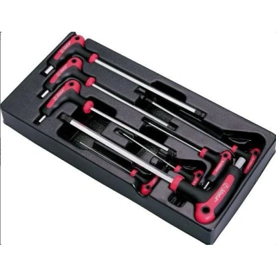 Immagine di HANS TT 20 Modulo attrezzi 8 HEX 2, 2.5, 3, 4, 5, 6, Esagonale, Testa sferica angolato