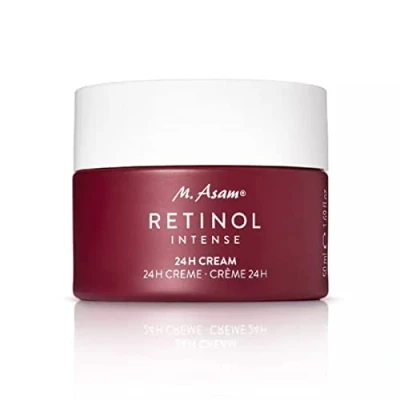 Immagine di M. Asam RETINOL INTENSE 24 h Cream (50 ml) crema nutriente per un&#039;efficace levigatura delle rughe e contro i segni dell&#039;invecchiamento della pelle, con retinolo, acido ialuronico burro di karitè,