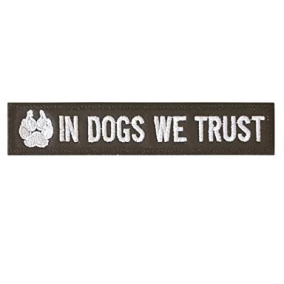 Immagine di K 9 In Dogs We Trust Dog Handler Paw K9 Tactical Morale Army Gear Touch Fastener Patch
