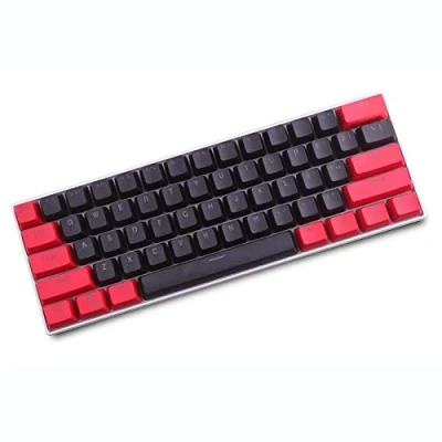 Immagine di KEEZSHOP Keycaps, 61 Keycaps Retroilluminazione Due Colori Meccanica Tastiera PBT Keycap per GH60 / RK61 ALT61 Annie/Keyboard Poker Keys