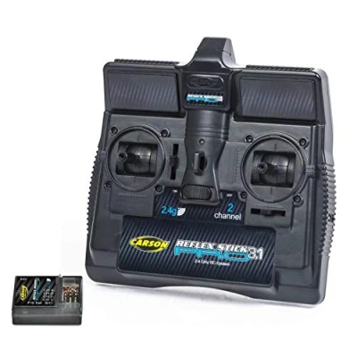 Immagine di Carson Modellsport Reflex Stick PRO 3.1 Hand Fernsteuerung 2,4GHz Anzahl Kanäle: 2 INKL. Empfänger FS 2.4G 500500084 Modellismo, Accessori, Telecomando, Ricevitore, Colore Nero, Large,