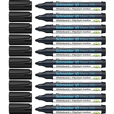 Immagine di Schneider Schreibgeräte 129001 Maxx 290 Marcatore per lavagna bianca Nero 1 pz.