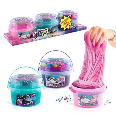 Immagine di Canal Toys So Slime 2 secchi + 1 Bonus di Mix in Pack 3 Buckets SSC220, Ragazze unisex, Multicolore