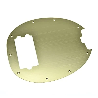 Immagine di Dopro Alluminio anodizzato Battipenna Basso Piastra Gratta Per Musica Uomo 4 Corde Classico StingRay Bass Oro